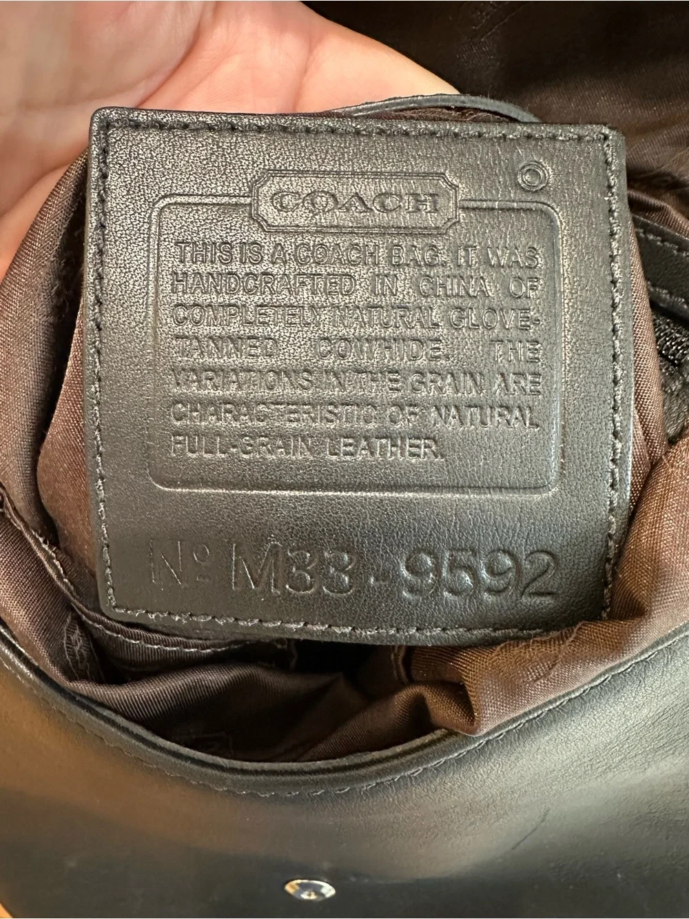 COACH Black Leather Messenger Bag with Front Buckle adjustable strap 9” x 10”